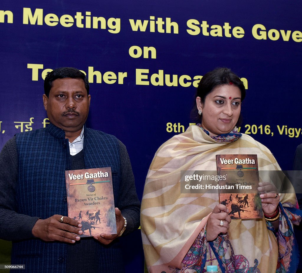 Union HRD Minister Smriti Zubin Irani Meeting With State Governments On Teacher Education
