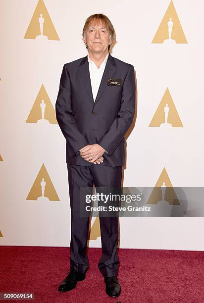Sound mixer Andy Nelson attends the 88th Annual Academy Awards nominee luncheon on February 8, 2016 in Beverly Hills, California.