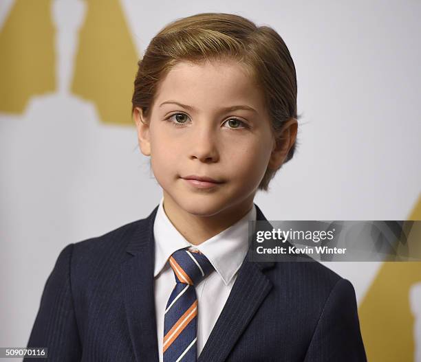 Actor Jacob Tremblay attends the 88th Annual Academy Awards nominee luncheon on February 8, 2016 in Beverly Hills, California.