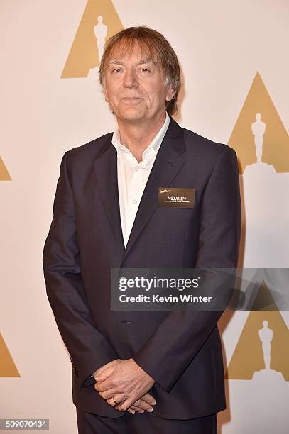 Sound engineer Andy Nelson attends the 88th Annual Academy Awards nominee luncheon on February 8, 2016 in Beverly Hills, California.