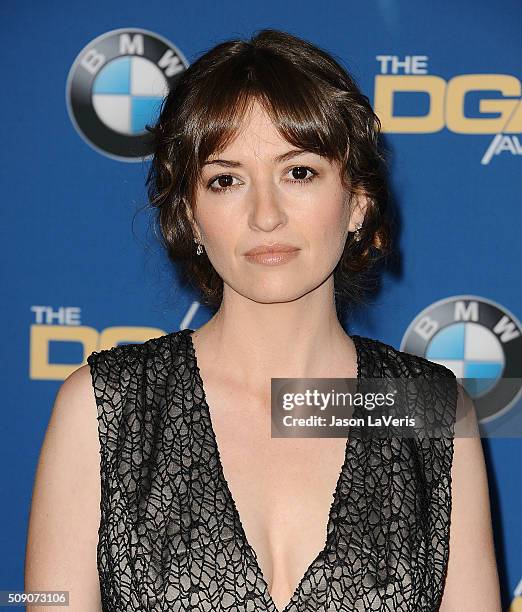 Marielle Heller attends the 68th annual Directors Guild of America Awards at the Hyatt Regency Century Plaza on February 6, 2016 in Los Angeles,...