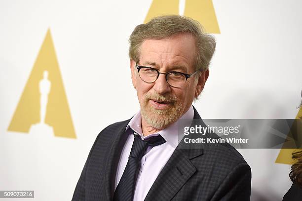 Director Steven Spielberg attends the 88th Annual Academy Awards nominee luncheon on February 8, 2016 in Beverly Hills, California.