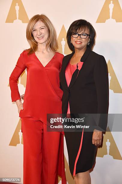 Academy of Motion Picture Arts and Sciences CEO Dawn Hudson and Academy of Motion Picture Arts and Sciences President Cheryl Boone Isaacs attend the...