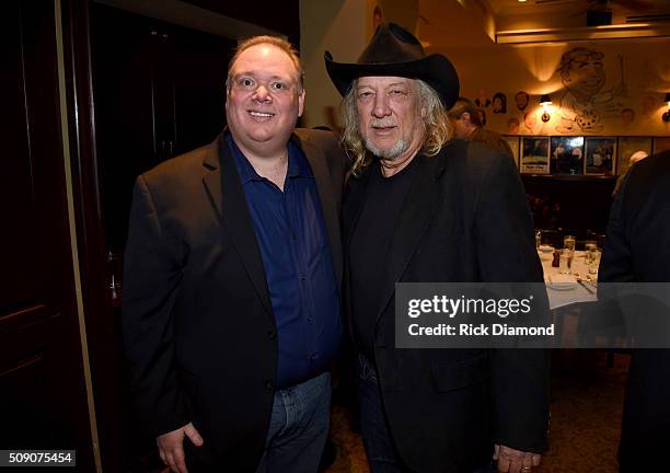 Owner of Webster PR Kirt Webster and John Anderson attend the 2nd Annual Legendary Lunch presented by Webster Public Relations and CMA at The Palm...