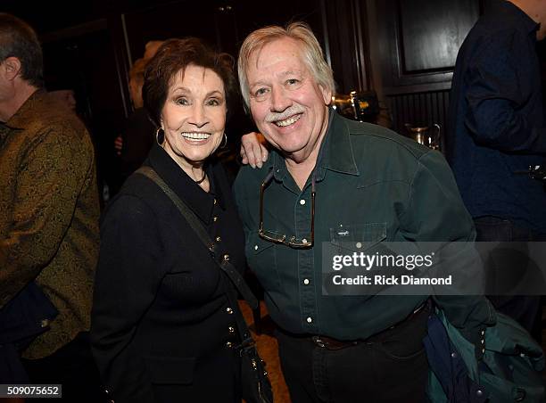 Jan Howard and John Conlee attend the 2nd Annual Legendary Lunch presented by Webster Public Relations and CMA at The Palm Restaurant on February 8,...