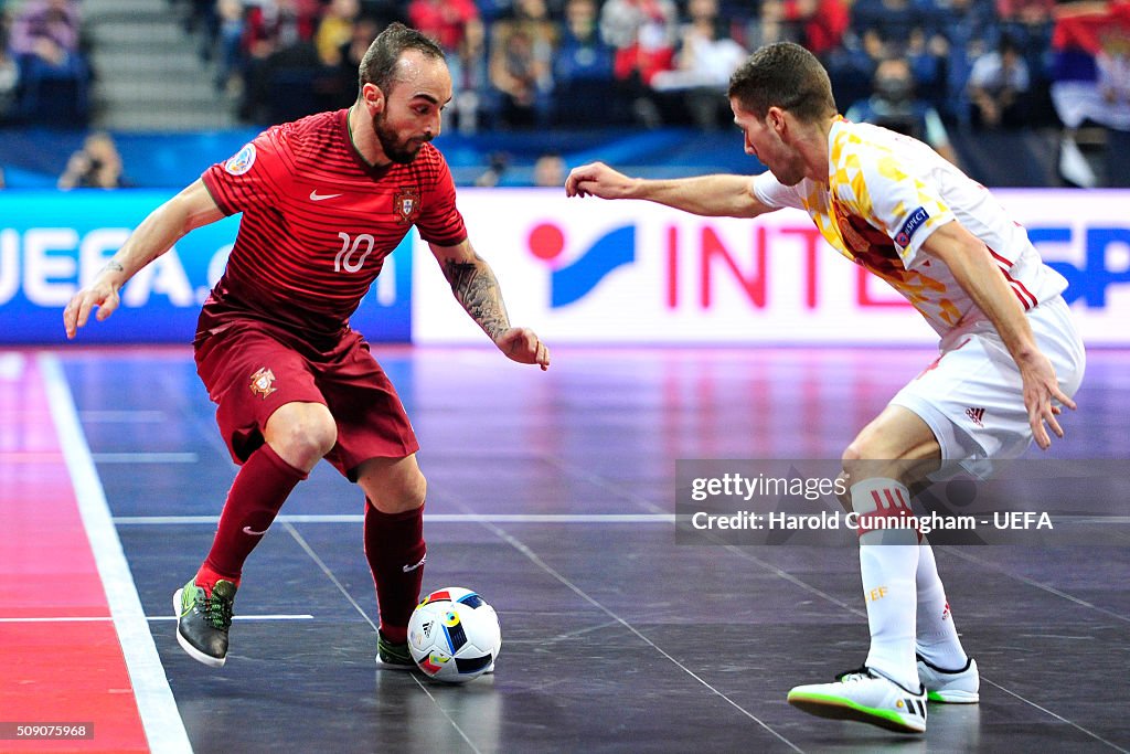 Portugal v Spain: Futsal EURO 2016 Quarter Final
