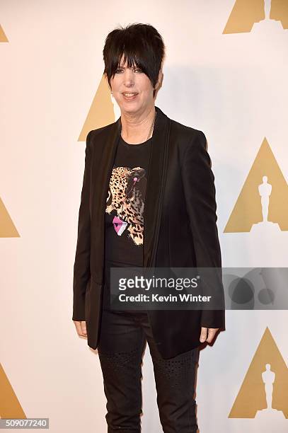 Songwriter Diane Warren attends the 88th Annual Academy Awards nominee luncheon on February 8, 2016 in Beverly Hills, California.