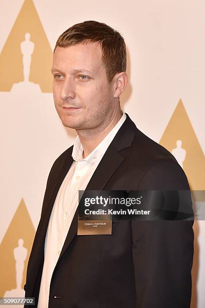 Director Tobias Lindholm attends the 88th Annual Academy Awards nominee luncheon on February 8, 2016 in Beverly Hills, California.