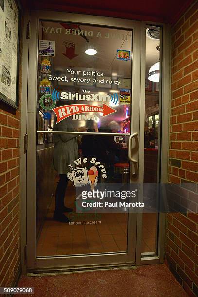 General atmosphere at SiriusXM Broadcasts' New Hampshire Primary Coverage Live From Iconic Red Arrow Diner on February 8, 2016 in February 8, 2016 in...