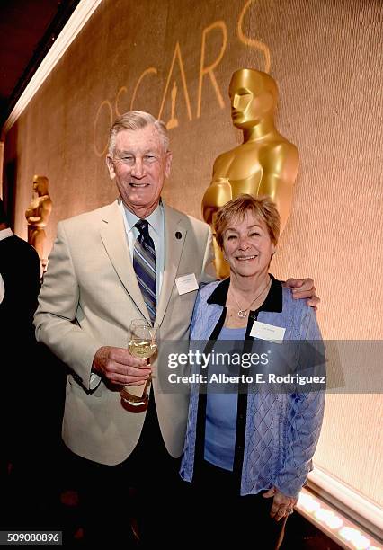 Producer Robert Rehme and Kay Rehme attend the 88th Annual Academy Awards nominee luncheon on February 8, 2016 in Beverly Hills, California.