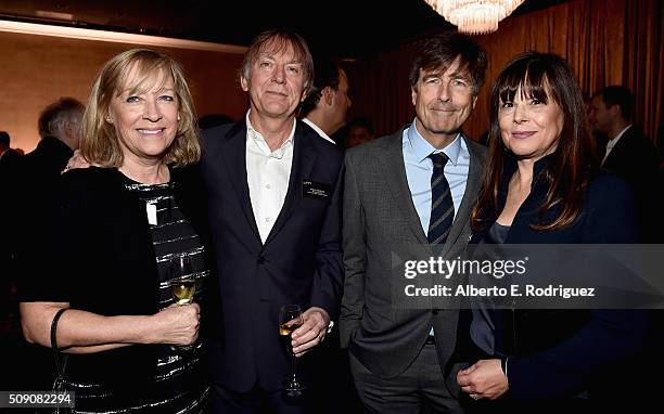 Sound re-recording mixer Andy Nelson , composer Thomas Newman and guests attend the 88th Annual Academy Awards nominee luncheon on February 8, 2016...