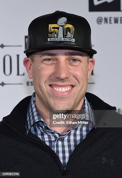 Player Case Keenum attends the New Era Super Bowl party at The Battery on February 6, 2016 in San Francisco, California.