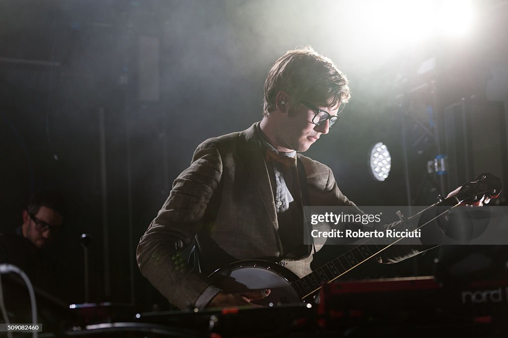 Public Service Broadcasting Perform At Queen's Hall In Edinburgh