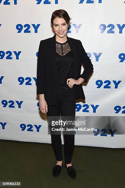 Actress Lauren Cohan attends The Walking Dead: Screening and Conversation at the 92nd St Y on February 8, 2016 in New York City.