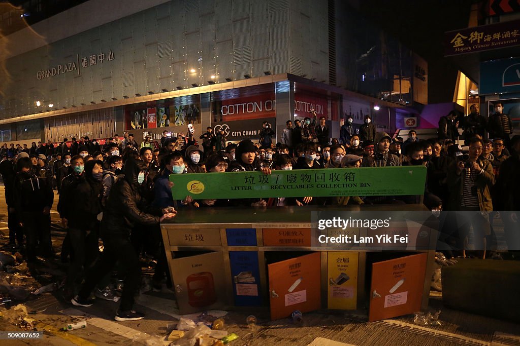 Riots In Hong Kong During Chinese New Year