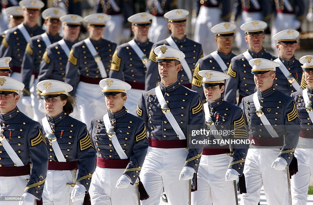 Cadets from the US Military Academy clas