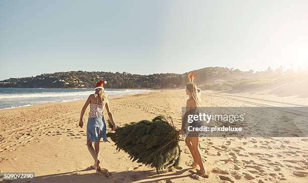 それでは、このクリスマスのビーチ - christmas australia ストックフォトと画像