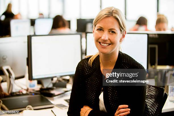 businesswoman with headset. - australian culture bildbanksfoton och bilder