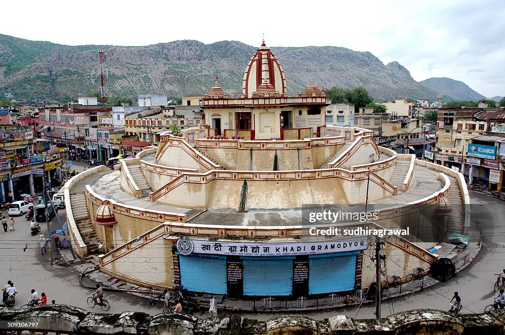 India, Rajasthan, Alwar, Elevated view of Hope Circus