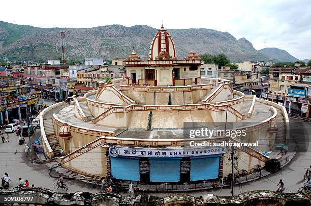india, rajasthan, alwar, elevated view of hope circus - view of alwar stock pictures, royalty-free photos & images