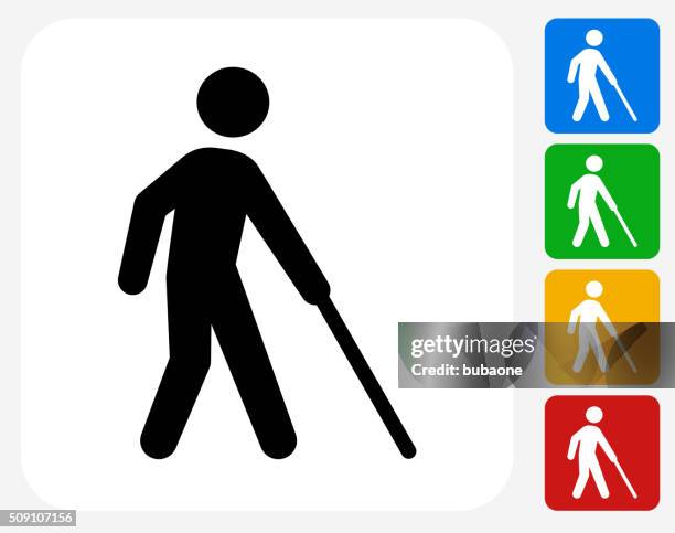 blind icon flat graphic design - blind stock illustrations