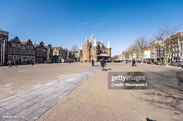 netherlands, holland, amsterdam, nieuwmarkt, waag, weigh house - stadstorg bildbanksfoton och bilder