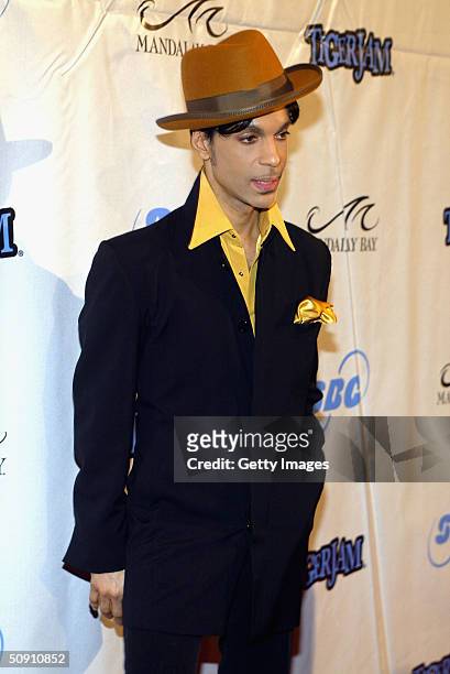 Prince arrives at the 7th Annual Tiger Woods Tiger Jam, on May 29, 2004 in Las Vegas, Nevada.