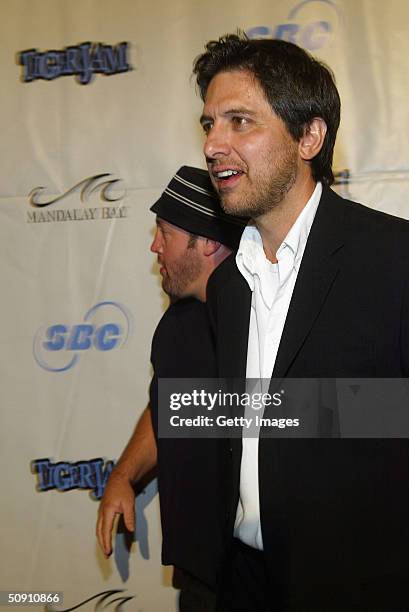 Kevin James and Ray Romano arrive at the 7th Annual Tiger Woods Tiger Jam, on May 29, 2004 in Las Vegas, Nevada.