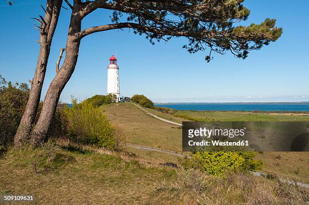 germany, mecklenburg-western pomerania, lighthouse on hiddensee island - hiddensee photos et images de collection