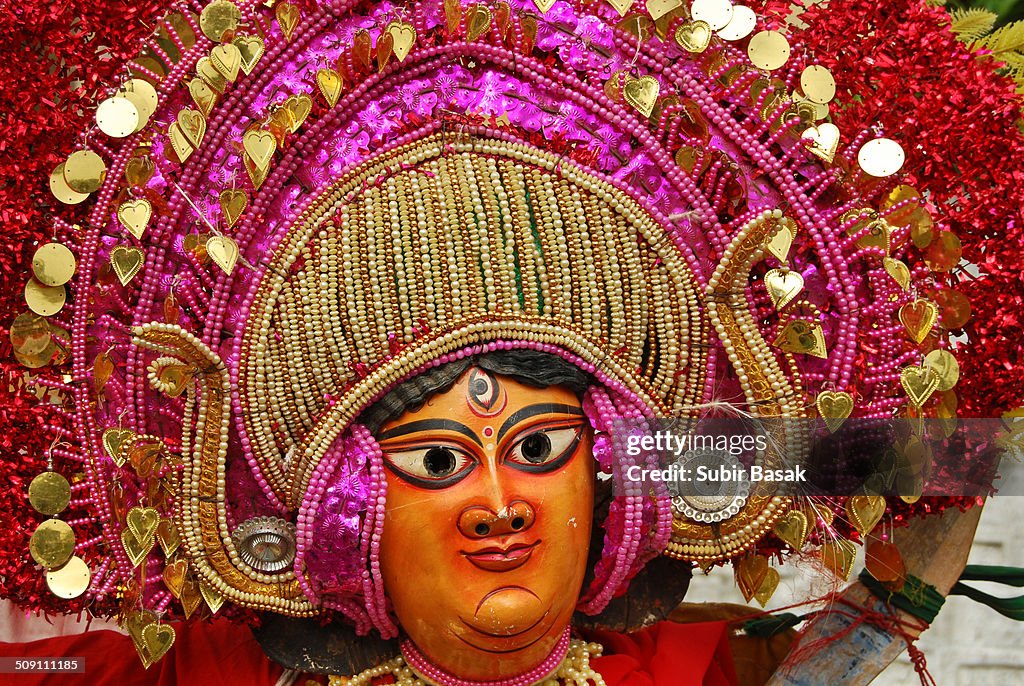 Chou Mask The Mask Of Chhau Dance Purulia West Bengal India High-Res Stock Photo ...
