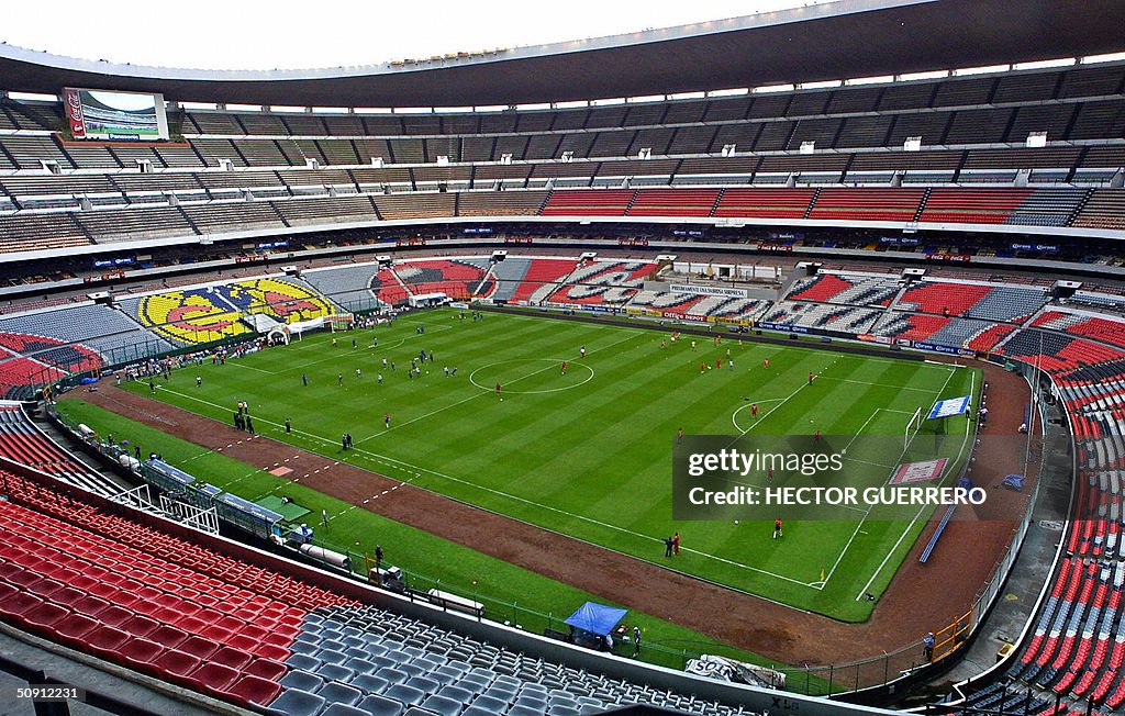 Vista del estadio "Azteca" en el cual se