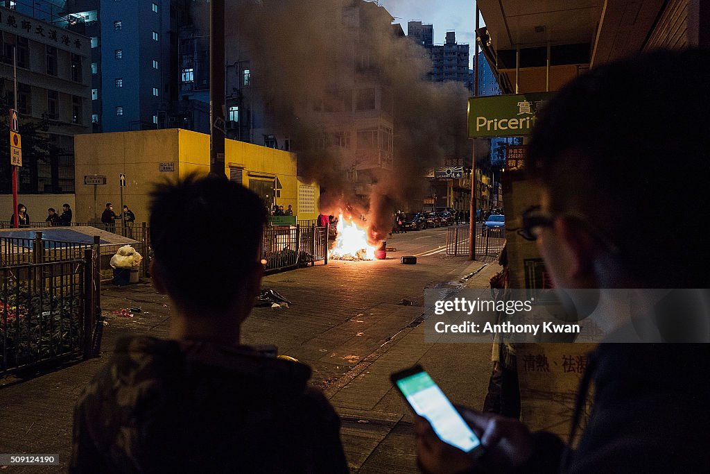 Riots In Hong Kong During Chinese New Year