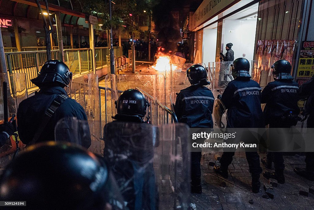 Riots In Hong Kong During Chinese New Year