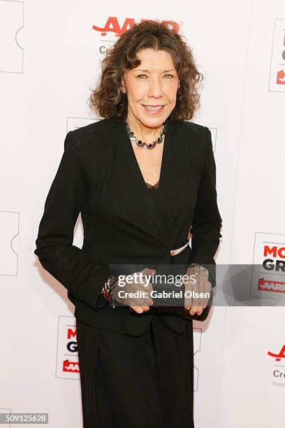 Actress Lily Tomlin attends AARP's 15th Annual Movies For Grownups Awards at the Beverly Wilshire Four Seasons Hotel on February 8, 2016 in Beverly...