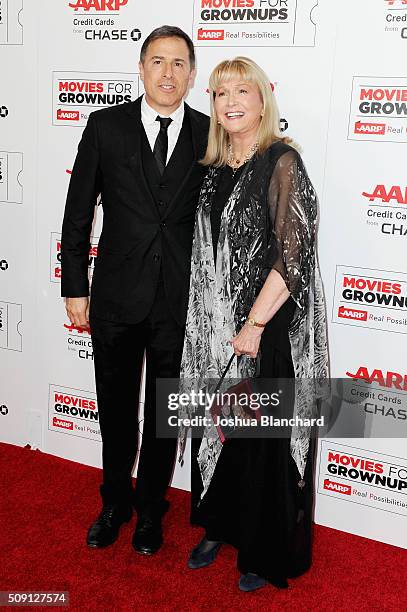 Director David O. Russell and actress Diane Ladd attend AARP's 15th Annual Movies For Grownups Awards at the Beverly Wilshire Four Seasons Hotel on...