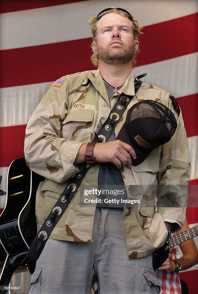 Toby Keith Performs At USO Show In Germany