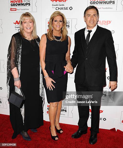 Actress Diane Ladd, inventor Joy Mangano and director David O. Russell attend the 15th annual Movies For Grownups Awards at the Beverly Wilshire Four...