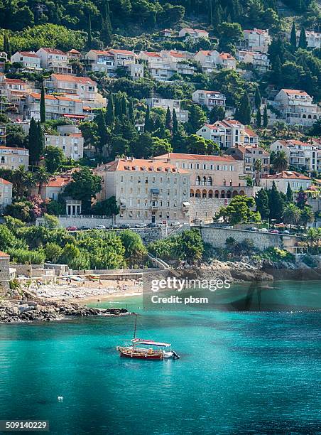 dubrovnik old town, croatia - ragusa stockfoto's en -beelden