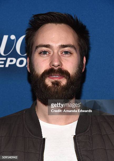 Director Benjamin Cleary arrives at The Hollywood Reporter's 4th Annual Nominees Night at Spago on February 8, 2016 in Beverly Hills, California.