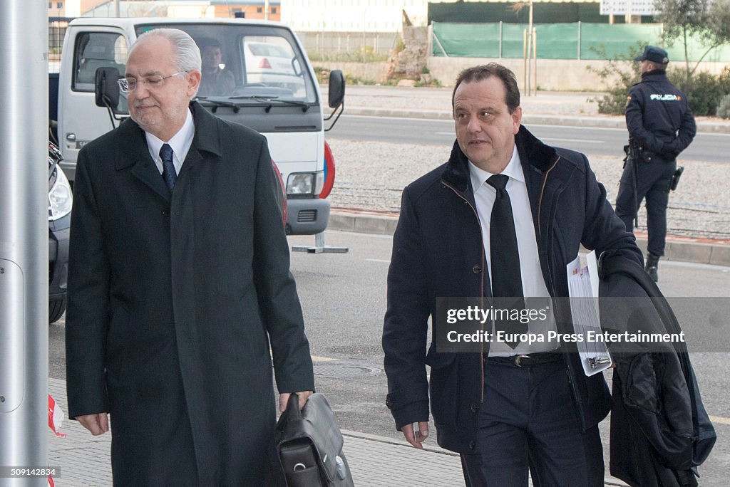 Princess Cristina and Her Husband Attend Palma de Mallorca Court