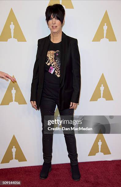 Songwriter Diane Warren attends the 88th Annual Academy Awards Nominee Luncheon in Beverly Hills, California.