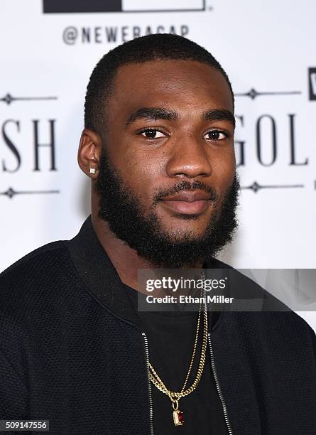 Player DeAndrew White attends the New Era Super Bowl party at The Battery on February 6, 2016 in San Francisco, California.