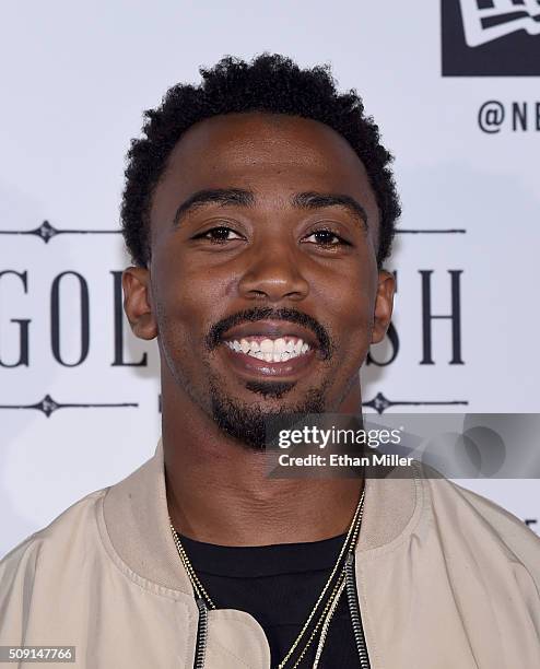 Player Tyrod Taylor attends the New Era Super Bowl party at The Battery on February 6, 2016 in San Francisco, California.