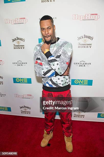 Kore Stacks attends "Here We Go Again" Premiere Celebration at Boogalou Lounge on February 8, 2016 in Atlanta, Georgia.