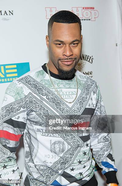 Kore Stacks attends "Here We Go Again" Premiere Celebration at Boogalou Lounge on February 8, 2016 in Atlanta, Georgia.