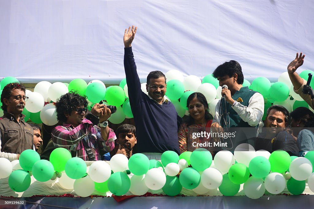 AAP Party Wins Thumping Majority In Delhi Assembly Elections