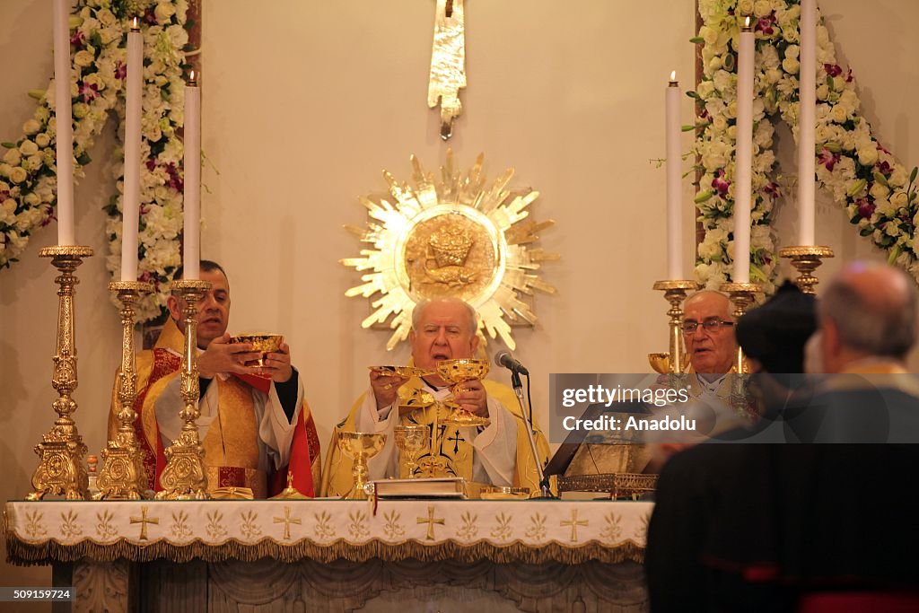 Saint Maroun Day service in Beirut