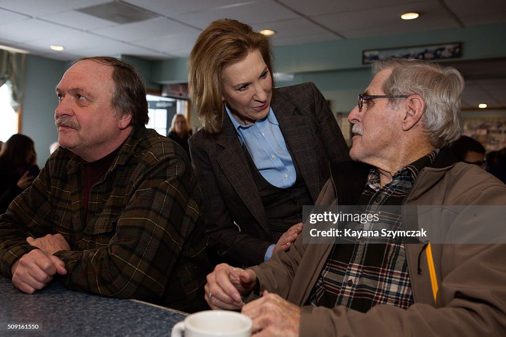 Carla Fiorina Campaigns In New Hampshire On Primary Day