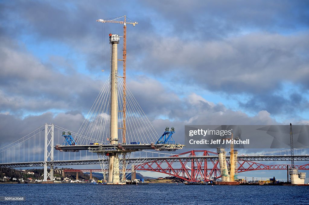 Construction Of The Queensferry Crossing Road Bridge