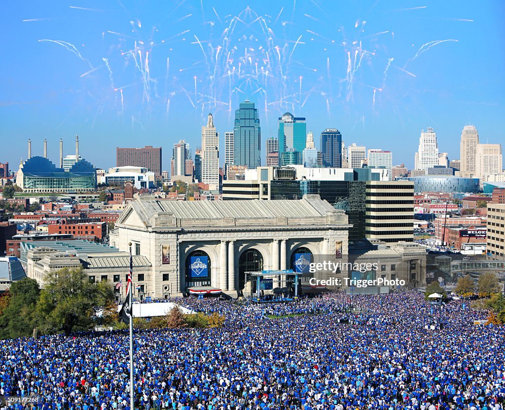 Kansas City Realeza World Series celebração de 2015